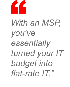 Managed IT services quote.